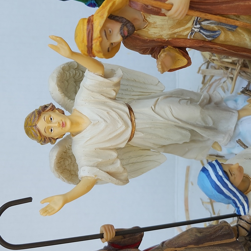 NIB THE REAL LIFE NATIVITY SET/THE THREE KINGS GIFTS 14 PIECE 7" SET - Picture 5 of 17